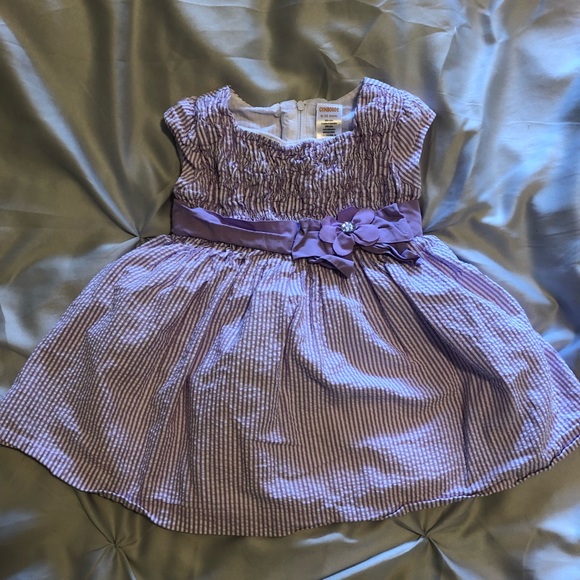 Lavender Seersucker Dress
